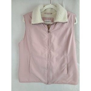 Sonoma Women's (M) Dusty Pink with Sherpa Lining Full Zip Vest